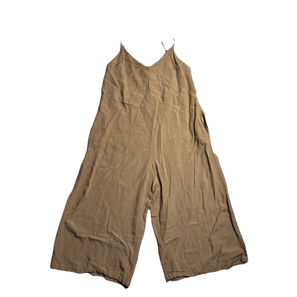 Indulge In Style Womens Size L Short-alls Jumpsuit Lagenlook Boho Minimal Beachy